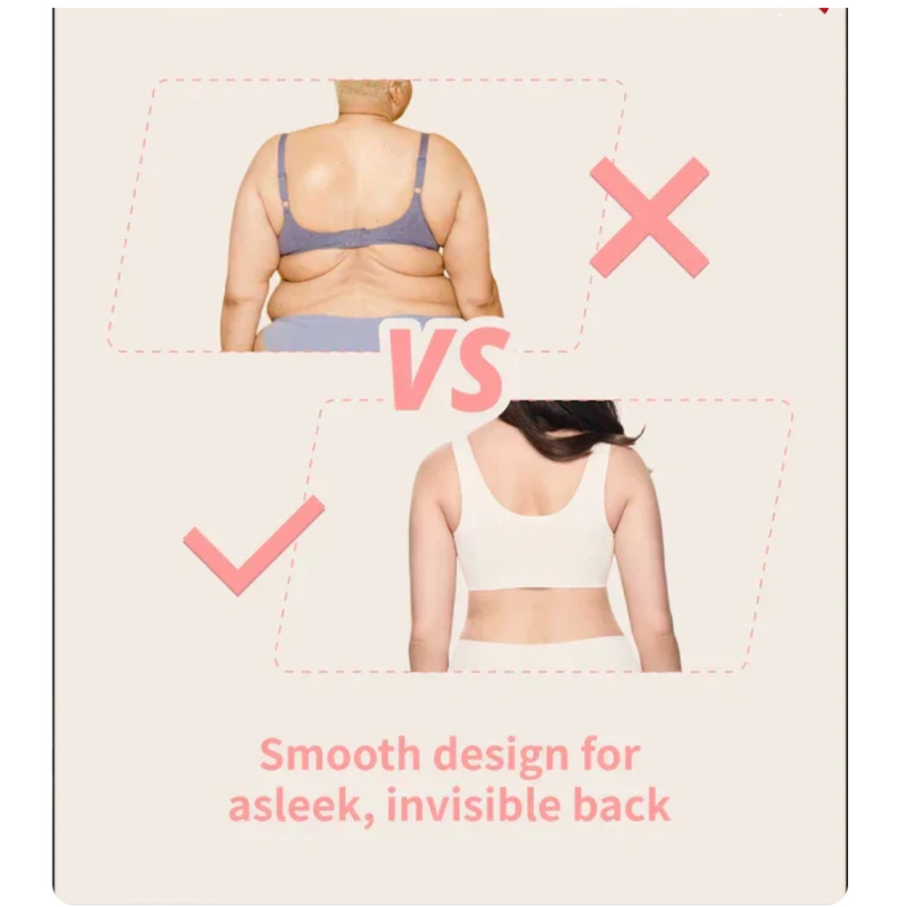 NEW Curvevera Beige Lifting Wire-Free Antibacterial Jelly Bra Size XL Seamless - Picture 6 of 7